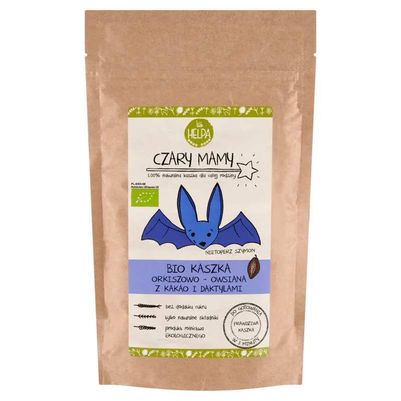 Magia mamei Helpa Bio Terci de spelt și ovăz cu cacao și curmale, fără lapte, fără zahăr adăugat, 200 g — preț și oferte