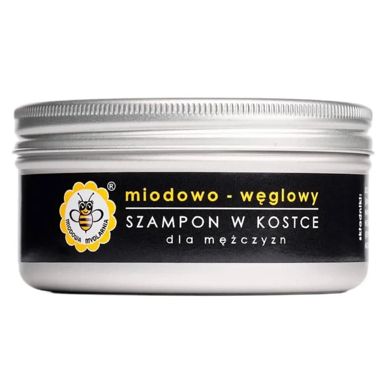 Miodowa Mydlarnia Șampon cu miere și cărbune în bară, 70 g Mydlarnia Cztery Szpaki — preț și oferte