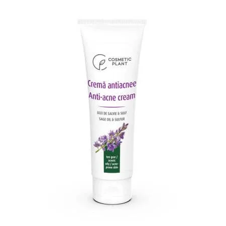 Crema antiacnee cu ulei de salvie, 50 ml, Cosmetic Plant — preț și oferte
