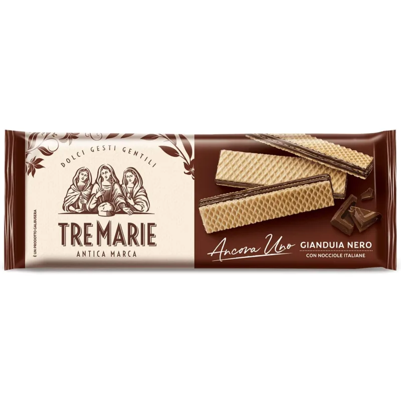Napolitane Gianduia Nero, 140 g, Tre Marie — preț și oferte