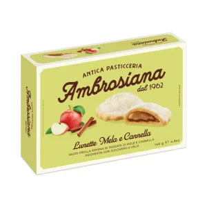 Biscuiti din aluat fraged cu mere si scortisoara, 140 g, Ambrosiana