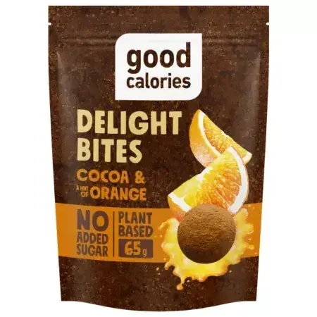 Gustare pe baza de curmale cu portocale si cacao, 65 g, Good Calories — preț și oferte