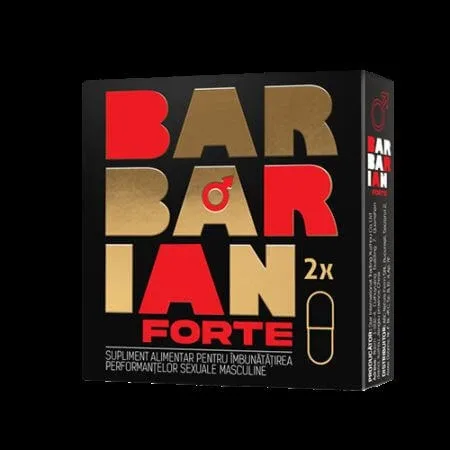 Supliment pentru potenta Barbarian Forte, 2 capsule, Adya Green Pharma — preț și oferte