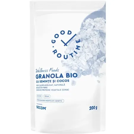 Granola Bio cu seminte si cocos Good Routine 200 g SECOM — preț și oferte