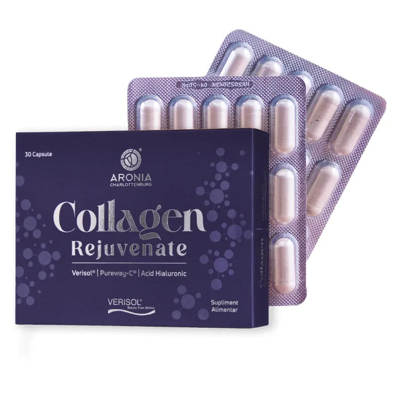 Collagen Rejuvenate cu VERISOL®, Acid Hialuronic și PureWay-C® — 30 capsule cu beneficii pentru piele, păr și unghii Aronia Charlottenburg — preț și oferte