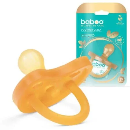 Suzeta rotunda din latex, 0 luni+, Baboo — preț și oferte