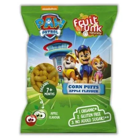 Pufuleti cu mere, Paw Patrol, 7 luni+, 50 g, Fruitfunk — preț și oferte