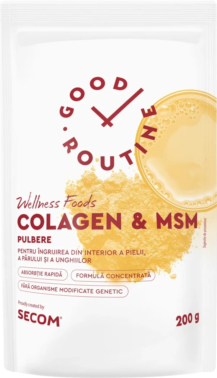 Colagen & MSM pulbere 200 g Good Routine SECOM — preț și oferte