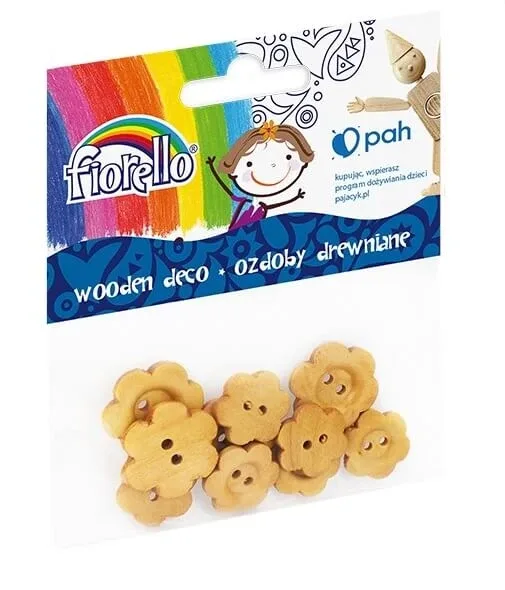 Butoane de flori din lemn, 10 bucăți — preț și oferte