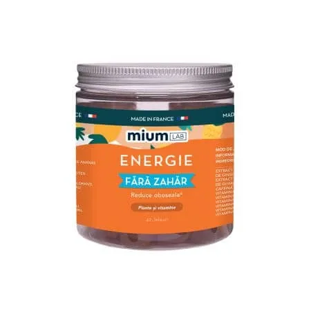 Jeleuri cu plante si vitamine, Energie, 42 bucati, Mium Lab — preț și oferte