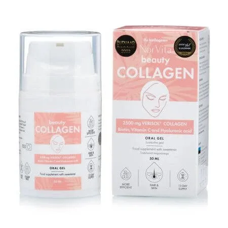 Gel Oral cu Peptide de Colagen Veriso Colagen Beauty, 50 ml, Norvita — preț și oferte