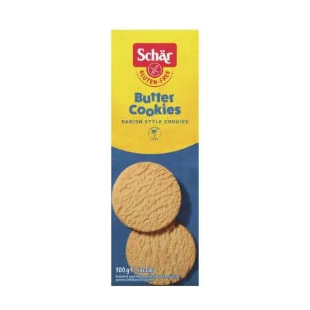 Biscuiti cu unt fara gluten, 100 g, Schar — preț și oferte