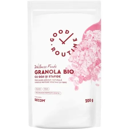Granola Bio cu goji si stafide 200g Good Routine SECOM — preț și oferte
