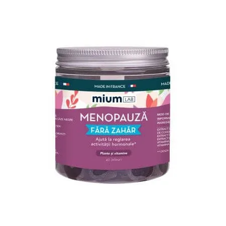Jeleuri cu plante si vitamine, Menopauza, 42 bucati, Mium Lab — preț și oferte