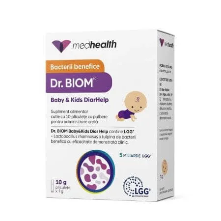 Dr. Biom Baby & Kids DiarHelp, 10 plicuri, ND Medhealth — preț și oferte