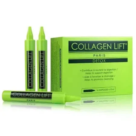 Fiole cu colagen Detox, 14 fiole x 10 ml, Collagen Lift — preț și oferte