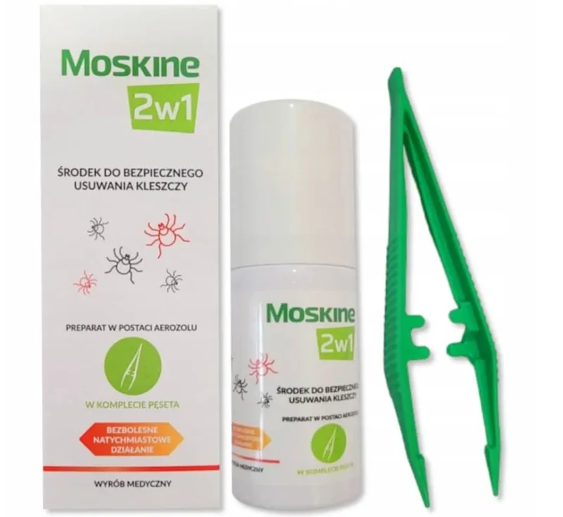 Moskine 2 în 1 pentru îndepărtarea sigură a căpușelor cu pensetă, 9 ml Vaco — preț și oferte