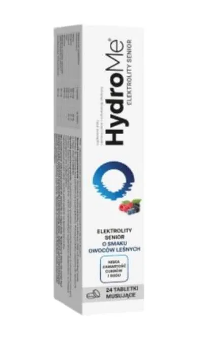 HydroMe Electrolytes Senior, aromă de fructe de pădure, 24 comprimate efervescente Medicinae — preț și oferte