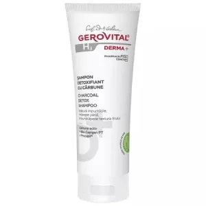 Sampon detoxifiant cu carbune H3 Derma+, 200 ml, Gerovital
