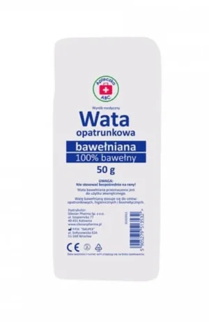 ABC trusă de prim ajutor Vată de bumbac, 50 g
