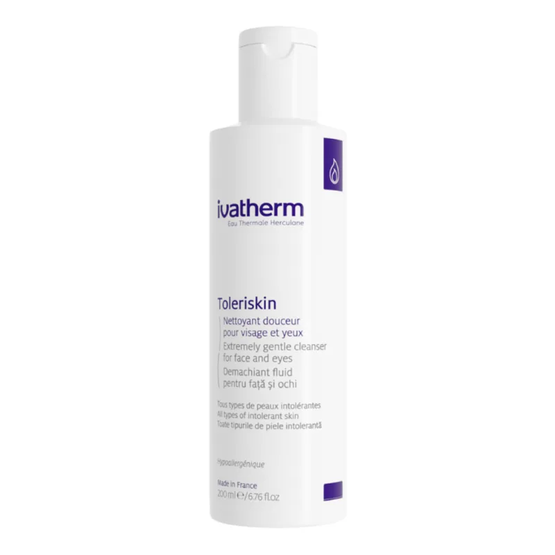 Demachiant fluid pentru fata si ochi Toleriskin, 200ml, Ivatherm — preț și oferte