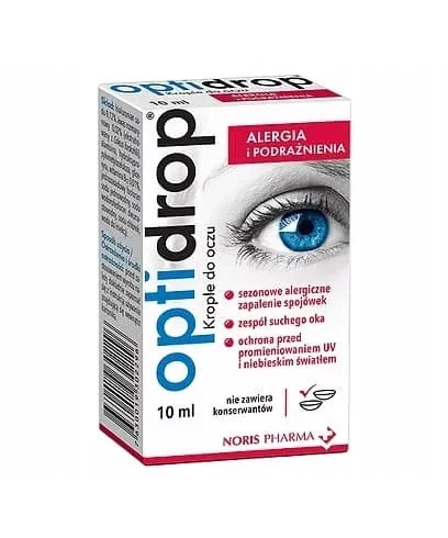 Picături oculare Optidrop pentru alergii și iritații, 10 ml — preț și oferte