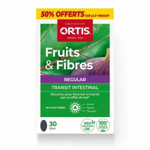 Ortis Fruits & Fibres Transit Regular 2x30 Tablete