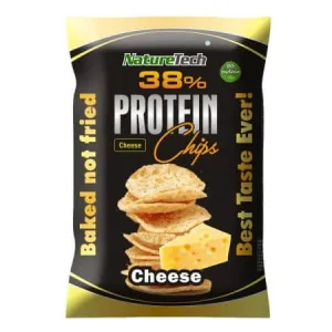 Chipsuri proteice 38% cu aroma de Branza, 50 g, Nature Tech