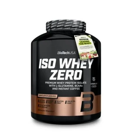 Pudra proteica Iso Whey Zero, Caffe Latte, 1816 g, BioTechUSA — preț și oferte