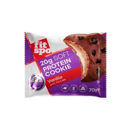 Biscuit proteic cu vanilie, 70 g, FitSpo — preț și oferte