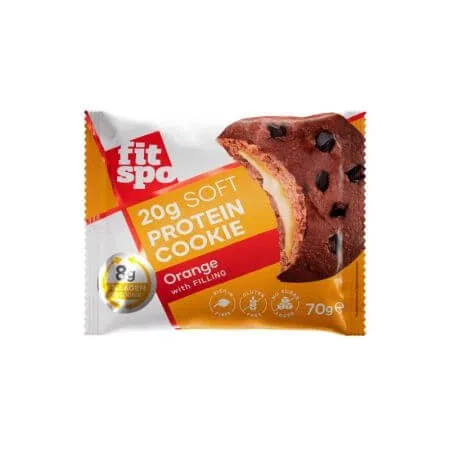 Biscuit proteic cu portocala, 70 g, FitSpo — preț și oferte