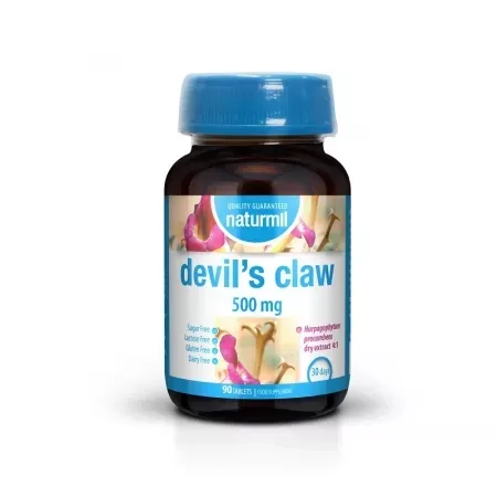 Devil's Claw 500 mg, 90 tablete, Naturmil — preț și oferte