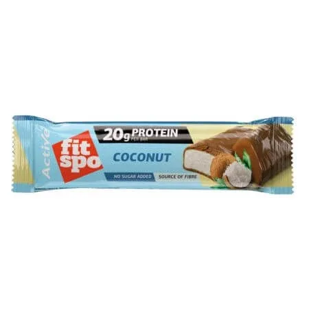 Baton proteic Active, Cocos, 60 g, FitSpo — preț și oferte