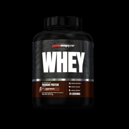 Proteina din zer Whey, Belgian Chocolate, 2270 g, Prosupps — preț și oferte