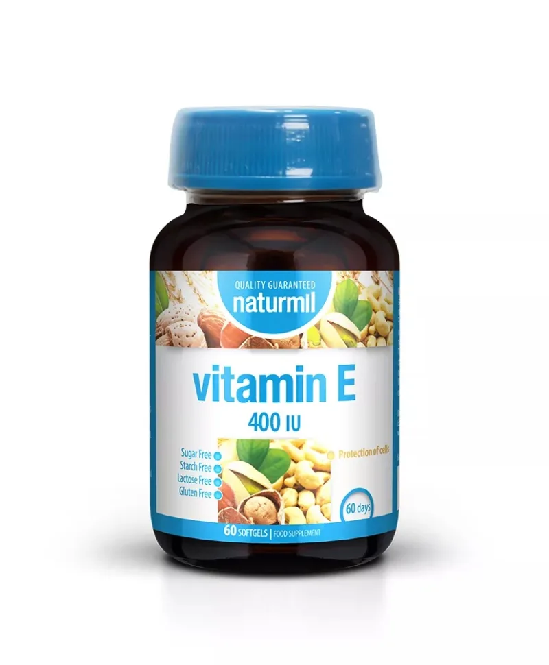 Vitamina E naturala 274 mg, 60 capsule, Naturmil — preț și oferte