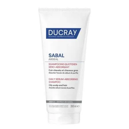 Sampon zilnic sebo-absorbant Sabal Argeal, 200 ml, Ducray — preț și oferte