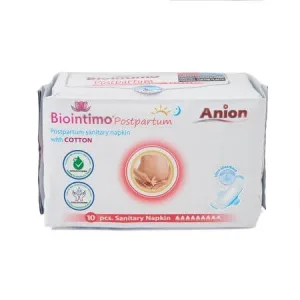 Absorbante igienice postpartum cu anioni, 10 bucati, Biointimo