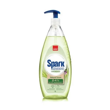 Detergent de vase Sano Spark, Lemongrass, 1 L, Sano — preț și oferte