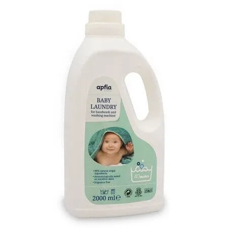 Detergent de rufe lichid Natural Sensitive, 40 spalari, 2 litri, Apfia Care — preț și oferte