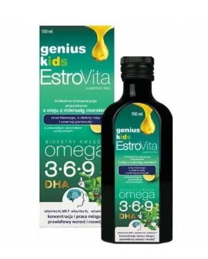 Estrovita Genius Kids aromă de lămâie, 150 ml