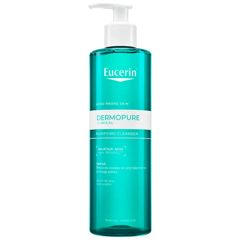 Eucerin DermoPure Clinical, gel de curățare pentru față și corp, 400 ml — preț și oferte