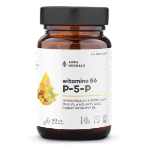Aura Herbals Vitamina B6 P-5-P 6 mg, 60 capsule