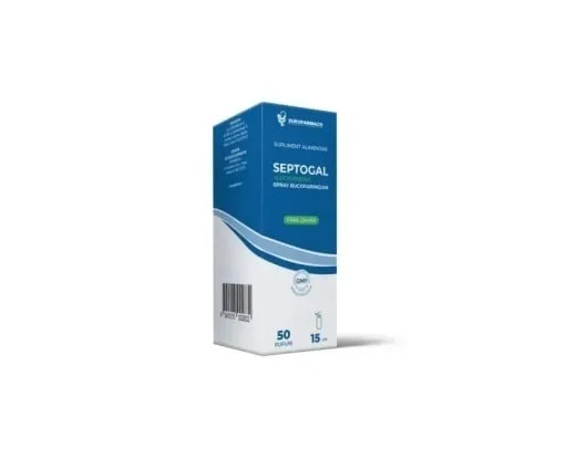 Septogal + Lactoferina Spray Bucofaringian, 15 ml, Aesculap — preț și oferte