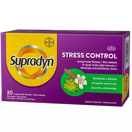 Supradyn Stress Control, 30 comprimate filmate, Bayer — preț și oferte