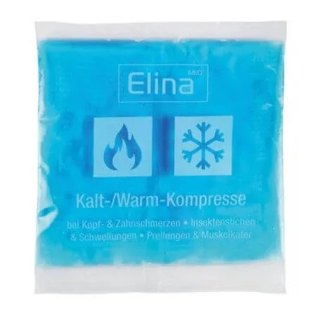 Compresa cu gel termic pentru terapie rece-cald, 15 cm x 15 cm, 1 bucata, Elina Med — preț și oferte