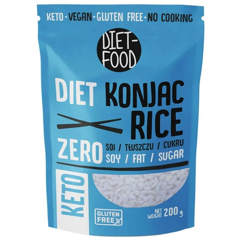 Diet-Food Konjac Diet Rice, tăieței Shirataki, konjac, Bio, 300 g — preț și oferte
