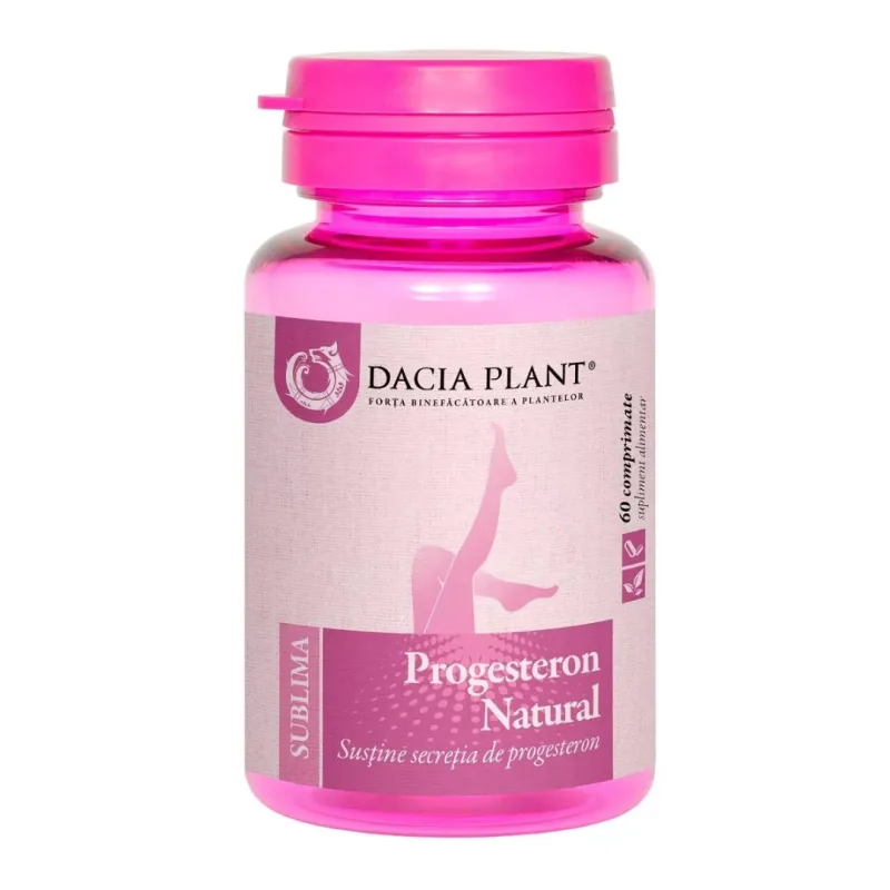 Progesteron natural, 60 comprimate, Dacia Plant — preț și oferte