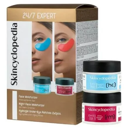 Set ingrijire completa pentru hidratare si fermitate, 24/7 Expert, 4 bucati, Skincyclopedia — preț și oferte