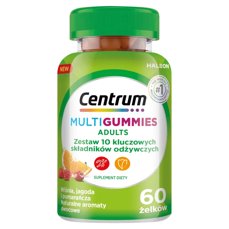Centrum MultiGummies Adulți, jeleu de fasole, 60 bucăți — preț și oferte