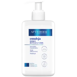 Aptederm Sensitive, emulsie de curățare pentru față și corp, piele sensibilă și atopică, 400 ml